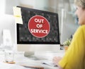 Out Of Service Sign Graphic Concept Royalty Free Stock Photo