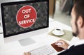 Out Of Service Sign Graphic Concept Royalty Free Stock Photo