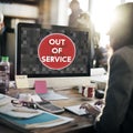 Out Of Service Sign Graphic Concept Royalty Free Stock Photo
