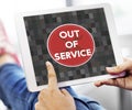 Out Of Service Sign Graphic Concept Royalty Free Stock Photo