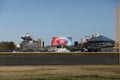 Out side the stadium of Super Bowl LV at the Raymond James Stadium in Tampa, Florida January 21, 2021