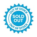 Out Of Stock Logo, Sold Out Badge, Sold Out Stamp, Out Of Stock Sign Products And Items, Retro Vintage, Limited Items Available,
