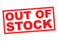 OUT OF STOCK Royalty Free Stock Photo