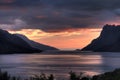 Out To Sea At Sunset, Fjord Sunset, KvalÃÂ¸ya, Norway Royalty Free Stock Photo