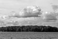 Outaouais river summer landscape Royalty Free Stock Photo