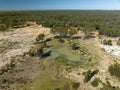 Outback Australia Sapphire Mine Diggings Landscape