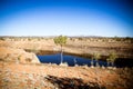 Outback Dam near Gemtree Royalty Free Stock Photo