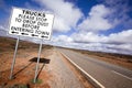 Outback Road Sign Royalty Free Stock Photo