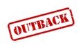 Outback Rubber Stamp Vector