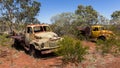 Remains of an abandoned gold mine in the bush, Australia