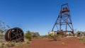 Remains of an abandoned gold mine in the bush, Australia