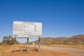 Outback Western Australia Sign Gibb River Road Royalty Free Stock Photo