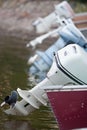 Outboard motors Royalty Free Stock Photo