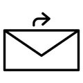 Outbox, Email Isolated Vector icon which can easily modify or edit
