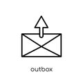 Outbox icon from Communication collection. Royalty Free Stock Photo