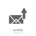 Outbox icon. Trendy Outbox logo concept on white background from Royalty Free Stock Photo