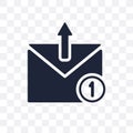 Outbox transparent icon. Outbox symbol design from Communication Royalty Free Stock Photo