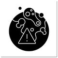 Outbreak glyph icon Royalty Free Stock Photo