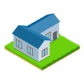 Outbuilding icon, isometric style