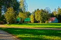 Outbuildings in the Abramtsevo estate, Moscow region, Russia