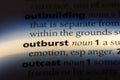 outburst