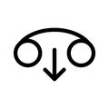 Outcoming Call Icon Vector Symbol Design Illustration