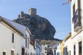 Outcrop Hill Castle from Belmez town, Cordoba, Spain