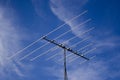 Outdated analogue tv antenna Royalty Free Stock Photo