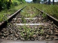 Outdated Railway Tracks in Sawahlunto Royalty Free Stock Photo