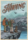 Outdoor Adventure Colorful Vintage Poster