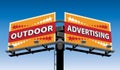 Outdoor advertising Royalty Free Stock Photo