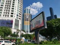 Outdoor advertising scrolling billboard