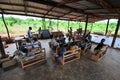 Outdoor African Elementary School Classroom Royalty Free Stock Photo