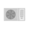 Outdoor air conditioner fan icon, flat style Royalty Free Stock Photo