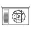Outdoor air unit conditioner icon, outline style Royalty Free Stock Photo