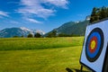 Outdoor archery in the Alps