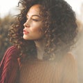 Atmospheric portrait of beautiful young lady