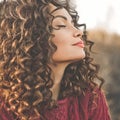 Atmospheric portrait of beautiful young lady