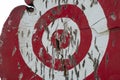 Ax Throwing Target Outdoors, Closeup Royalty Free Stock Photo
