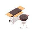 Barbecue Isometric Icon