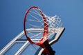 Outdoor basketball backboard and net Royalty Free Stock Photo