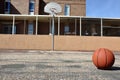 Outdoor Basketball Court at School