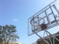 Outdoor basketball hoops. Royalty Free Stock Photo