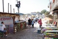 Outdoor beach restaurant Cherhana in Vama Veche in Romania Royalty Free Stock Photo