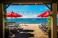 Outdoor beachfront eatery