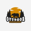 Outdoor Bear Logo Vector Design Illustration Vintage, Grizzly Bear, Polar Bear, Black Bear Royalty Free Stock Photo