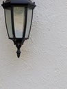 Outdoor Black metal wall light fixture Royalty Free Stock Photo