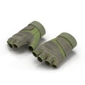 Outdoor Blackhawk short finger gloves US Soldier on white. 3D illustration