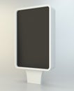 Outdoor blank advertising stand for street. 3d rendering Royalty Free Stock Photo