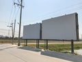 Outdoor blank billboard advertising Royalty Free Stock Photo